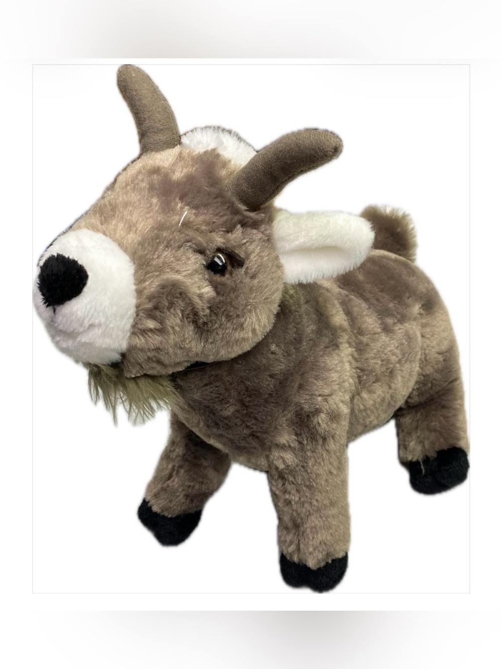 🐐 “Benny” the Goat – Goats on Roof Collectible – Floral Collar & Brass Bell